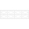 Ekena Millwork Set of Four Panels for 94 1/2"W x 28 1/4"H Lakewood Fretwork Wainscot Wall Paneling WPKP14X01X47LWD - alternate 4